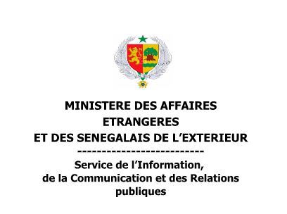 ​Le communiqué du Ministère des Affaires Etrangères qui confirme Dakarposte!