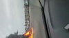 Une voiture prend feu sur la Corniche