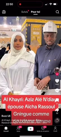 Al Khayri- L'ex promoteur de lutte, Aziz Ndiaye, prend une deuxième femme.... La tik tokeuse Aïcha Rassoul Gningue , l'heureuse élue