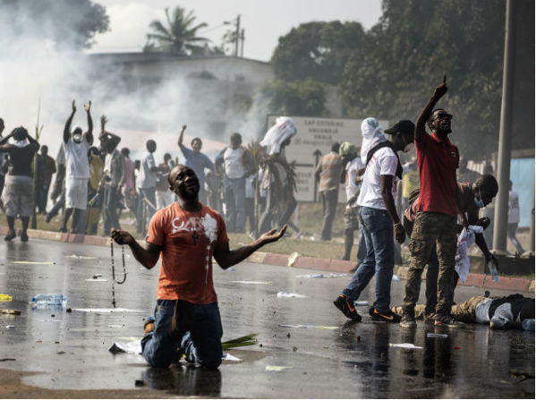 Gabon : heurts à Libreville après l'annonce de la réélection de Bongo