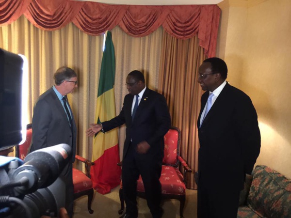 Audience du President Macky Sall avec Monsieur Bill Gates à Montreal