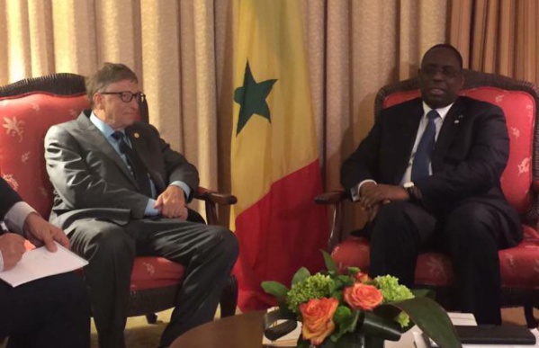 Audience du President Macky Sall avec Monsieur Bill Gates à Montreal