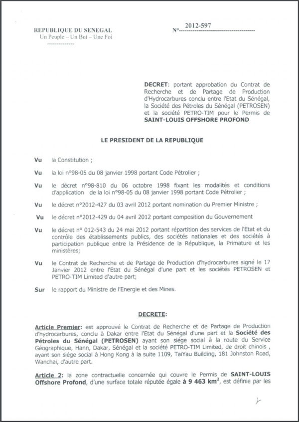 LE DÉCRET QUI ENFONCE MACKY ET ALIOU SALL LE DÉCRET QUI ENFONCE MACKY ET ALIOU SALL