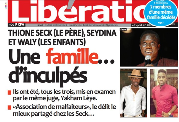 Cheikh Mbacké Guissé, Directeur publication de Libération : «Nous n'avons jamais écrit famille d’escrocs, mais plutôt famille d’inculpés»