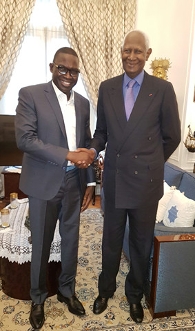 Paris : L'ancien Président Abdou Diouf reçoit Ibrahima Sall du Model
