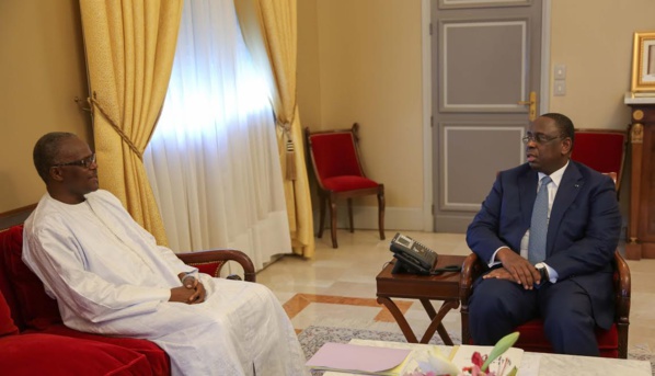 Macky Sall s'est entretenu avec M. Ousmane Tanor Dieng Président du Haut Conseil des Collectivités Territoriales