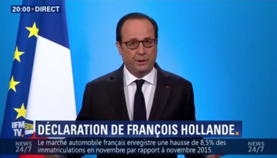 Coup de tonnerre: "J'ai décidé de ne pas être candidat à l'élection présidentielle", François Hollande Coup de tonnerre: "J'ai décidé de ne pas être candidat à l'élection présidentielle", François Hollande
