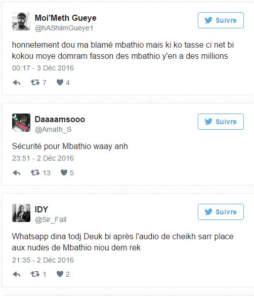 Photos toutes nues de Mbathio Ndiaye sur whatsapp Twitter et Facebook scandalisé par l’attitude de la danseuse