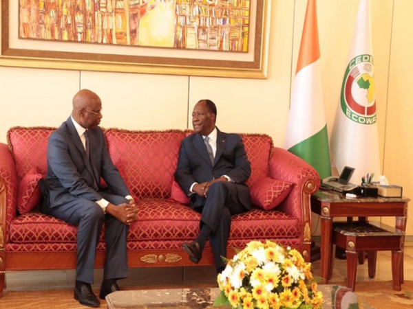 Candidature du Pr Bathily à l’UA  -  Abdoul Aziz Tall reçu par Alassane Ouattara
