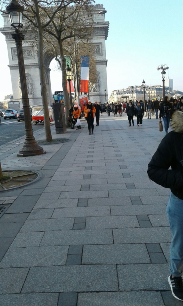 PHOTOS - Le drapeau du Sénégal flotte sur les Champs Elysées et sur l'avenue des Ternes PHOTOS - Le drapeau du Sénégal flotte sur les Champs Elysées et sur l'avenue des Ternes