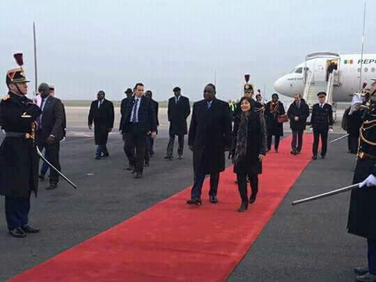 Arrivée du président Macky Sall à Paris!