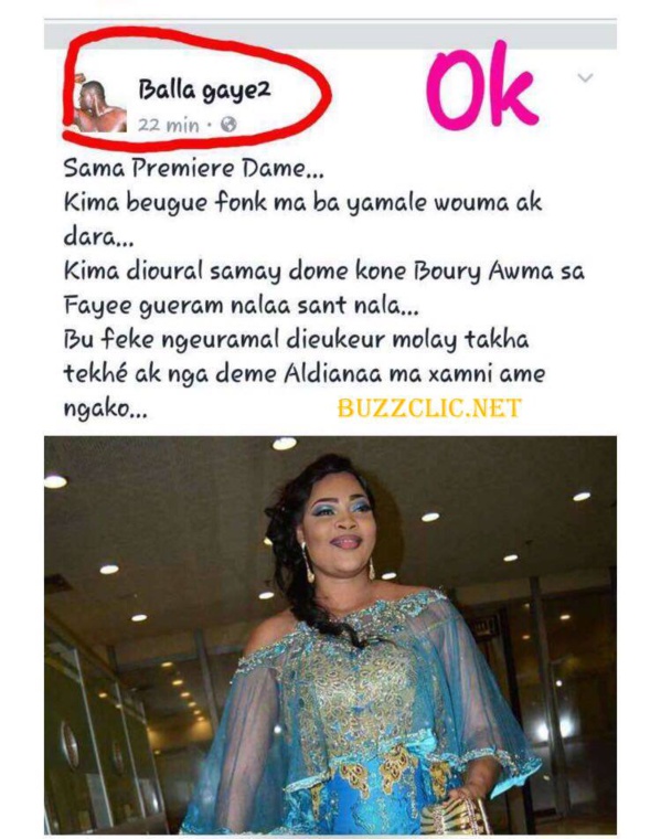 Après le mariage, Balla Gaye envoie un message à Boury. Très touchant !….