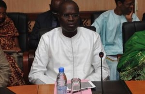 Conférence de presse dans les locaux de la mairie de la Médina: Khalifa Sall, porte-parole de Bamba Fall