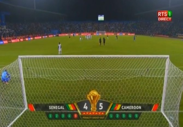 1/4 Finale CAN 2017 - Sénégal VS Cameroun, Tirs au but (4-5)
