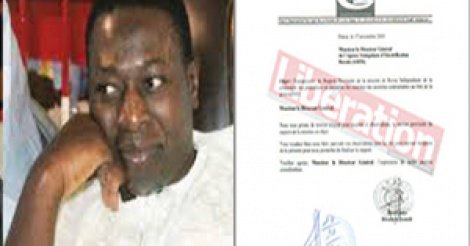 Pape Aly Gueye et la lettre de transmission du rapport d'audit a l'ASER.