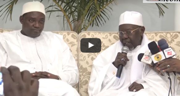 Abdoul Aziz Sy Al Amine à Adama Barrow :"C'est DIEU qui t'a intronisé Président" (vidéo)