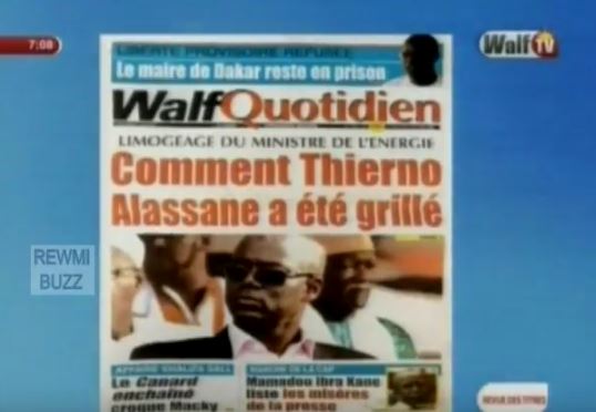 Revue de Presse WalfTv du Mercredi 03 Mai 2017 en images