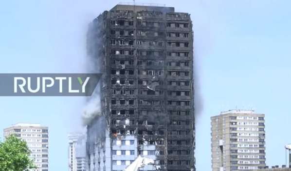 Londres : plusieurs morts dans le gigantesque incendie d'un immeuble