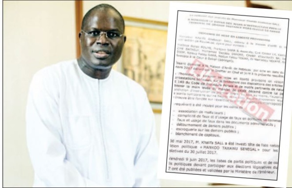 Nouvelle demande de liberté provisoire: Ce que veut Khalifa sall