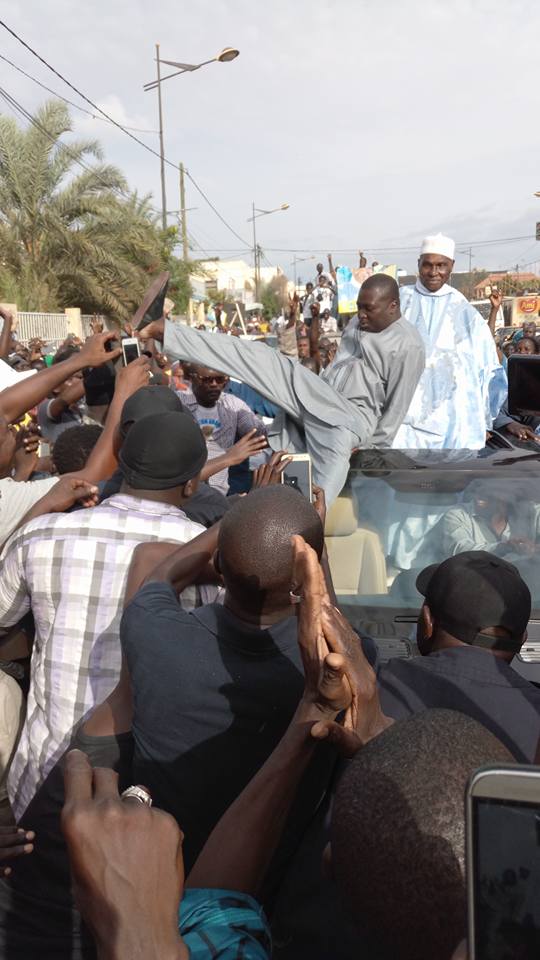 Qui l'aurait cru? Bamba Fall en compagnie de Wade