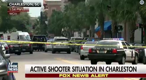 Fusillade en cours à Charleston Fusillade en cours à Charleston