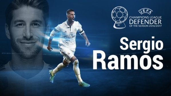 Sergio Ramos nommé défenseur de la saison en Champions League Sergio Ramos nommé défenseur de la saison en Champions League