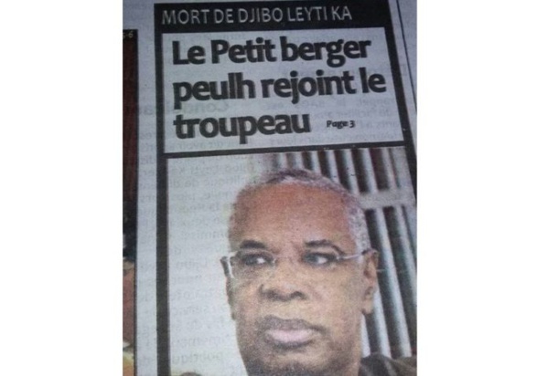 Titre critiqué sur le décès de Djibo Ka: Libération répond à ses détracteurs Titre critiqué sur le décès de Djibo Ka: Libération répond à ses détracteurs