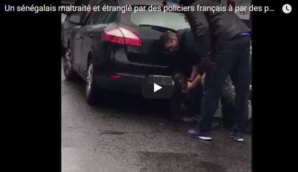 Un sénégalais maltraité par des policiers français – Regardez Un sénégalais maltraité par des policiers français – Regardez