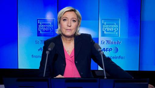 Le Pen "n'exclut pas" que le FN choisisse un autre candidat avant 2022