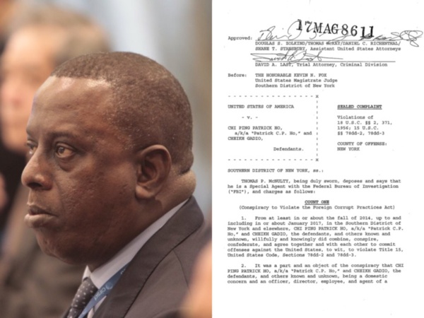 GADIO ARRÊTÉ AUX ETATS-UNIS - Le Sénégalais empêtré dans une affaire de corruption d'officiels Africains de haut rang, de blanchiment d'argent international... Son fils dans le coup. (DOCUMENT)
