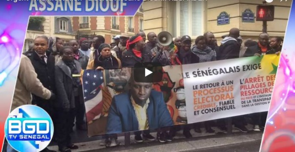 Manifestation en France pour la libération d’Assane Diouf