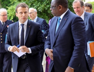 Emmanuel Macron à Saint Louis au mois de Février