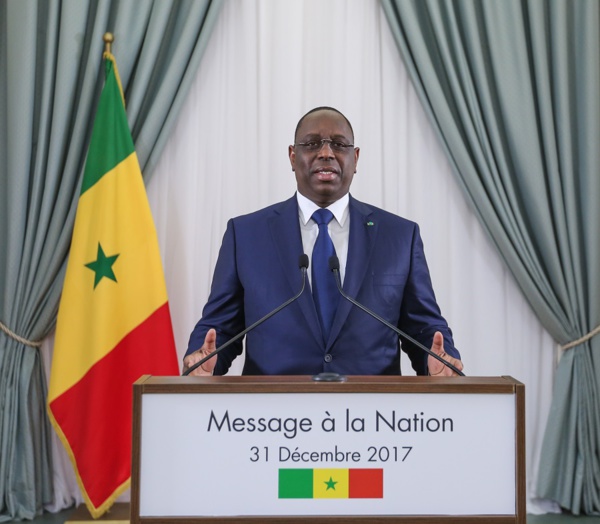 MESSAGE A LA NATION DE SON EXCELLENCE MONSIEUR LE PRESIDENT MACKY SALL A L'OCCASION DU NOUVEL AN MESSAGE A LA NATION DE SON EXCELLENCE MONSIEUR LE PRESIDENT MACKY SALL A L'OCCASION DU NOUVEL AN