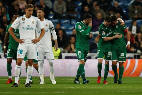 Le Real Madrid battu à domicile et éliminé par Leganés en quarts de finale de la Coupe du Roi