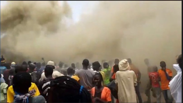 Urgent – (Vidéo + photos): Un incendie déclaré au marché Ocas, Touba…