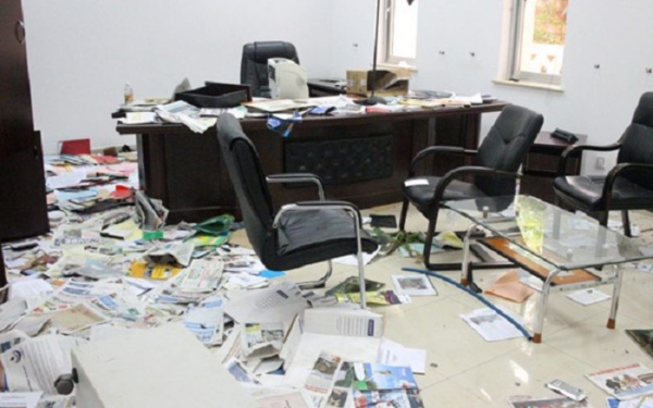 Le siège de l’Apr de Mbao saccagé Le siège de l’Apr de Mbao saccagé