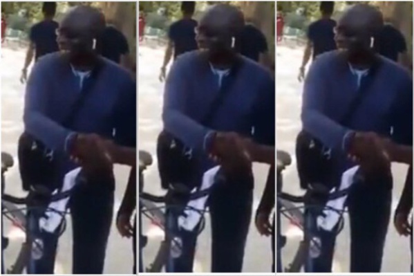 Idrissa Seck sur son vélo, se balade tranquillement en Europe (vidéo)
