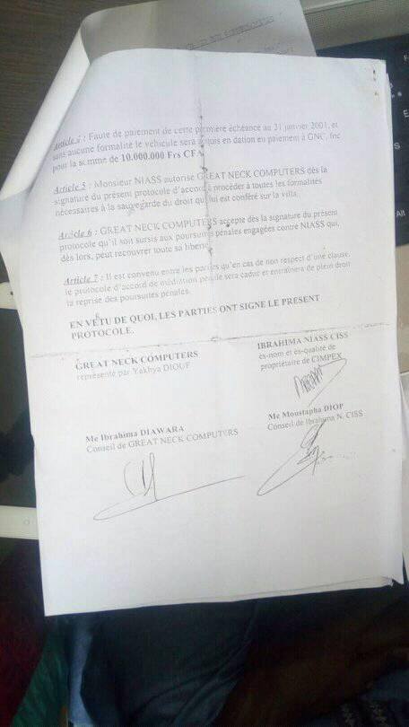 Jugé par défaut pour délit d’escroquerie et abus de confiance : Le milliardaire Baye Ibrahiama Niass Ciss rattrapé par son passé Jugé par défaut pour délit d’escroquerie et abus de confiance : Le milliardaire Baye Ibrahiama Niass Ciss rattrapé par son passé