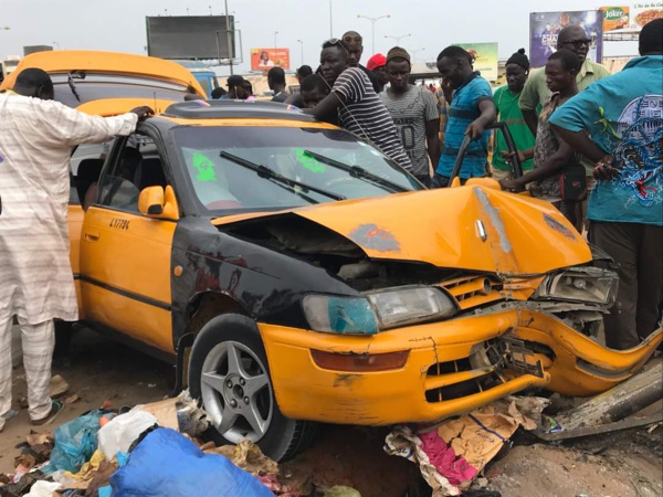 ​Un accident sur la route de Yoff fait plusieurs blessés