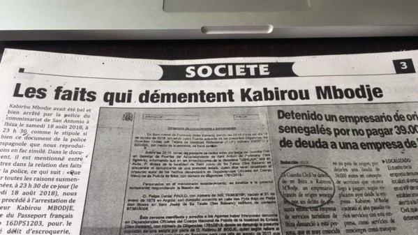 Espagne : L'AS brandit les preuves de l'arrestation de Kabirou Mbodje