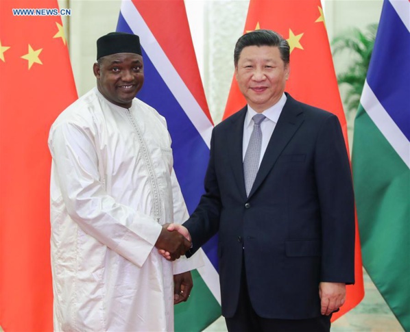 Ce que Barrow et Xi Jinping se sont dits