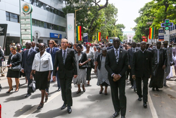 Les images de la levée du corps de feu Bruno Diatta Les images de la levée du corps de feu Bruno Diatta