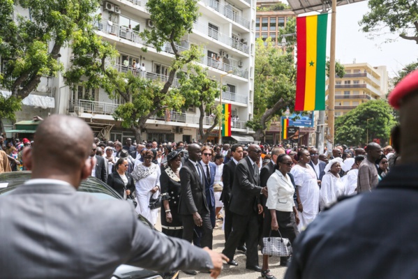 Les images de la levée du corps de feu Bruno Diatta Les images de la levée du corps de feu Bruno Diatta