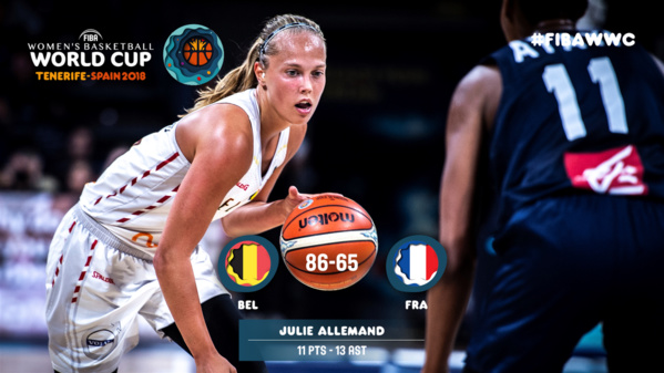 Basket-ball-Mondial féminin: La Belgique bat la France( 86-65) et file en demi-finales Basket-ball-Mondial féminin: La Belgique bat la France( 86-65) et file en demi-finales
