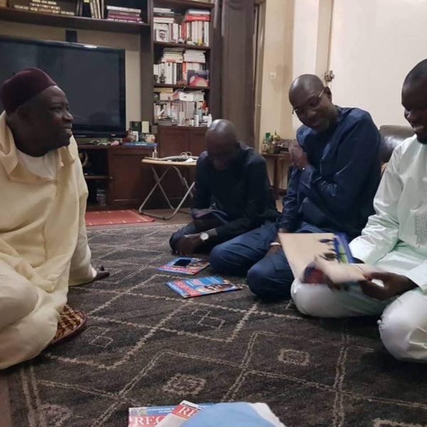 Ousmane Sonko en visite de courtoisie chez Serigne Mansour SY Jamil