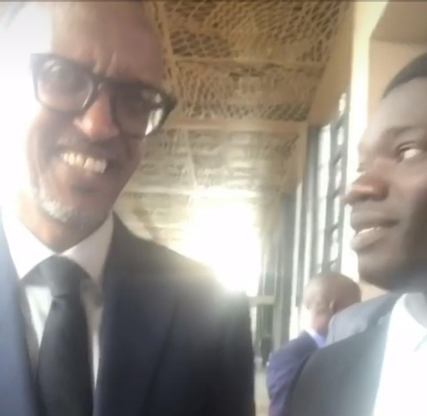 Guin Thieuss avec Son Excellence Mr Paul Kagame President de la Republique du Rwanda et President de l’Union Africaine en exercise dans le cadre du Forum International de Dakar.