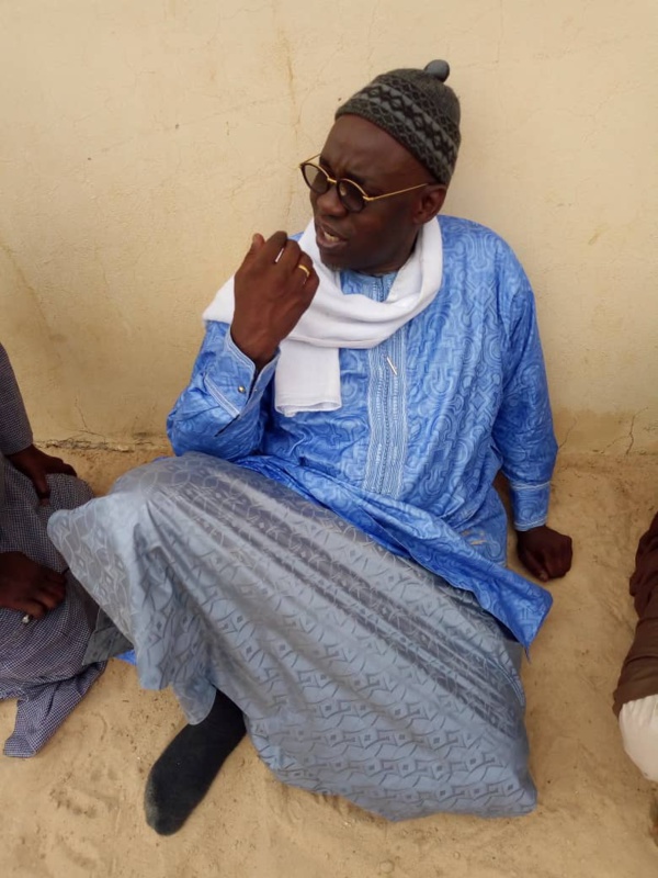 Samuel Sarr, le candidat dévot, sacrifie au rituel à Lagane Samuel Sarr, le candidat dévot, sacrifie au rituel à Lagane