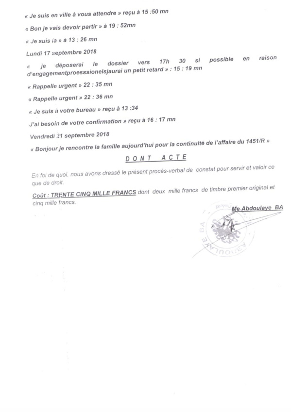Ousmane Sonko au coeur d’un scandale - Voici les effarants sms du bras droit du leader du parti Pastef, Abdourahmane Baldé, envoyés à l’homme d’affaires Tahirou Sarr!