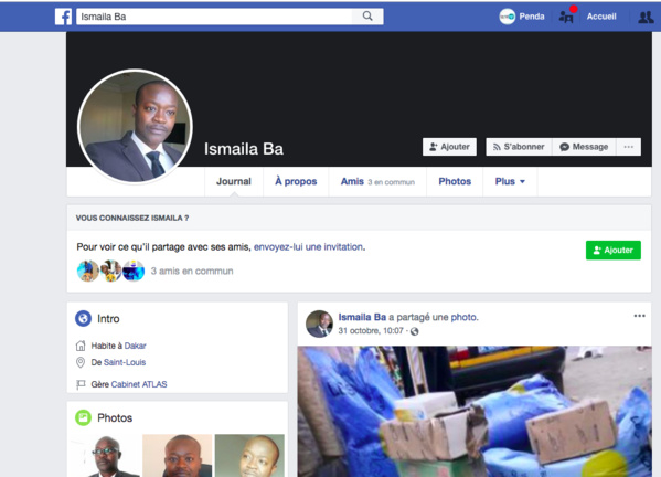 Voici Ismael Ba l'autre prête nom de Ousmane Sonko Voici Ismael Ba l'autre prête nom de Ousmane Sonko