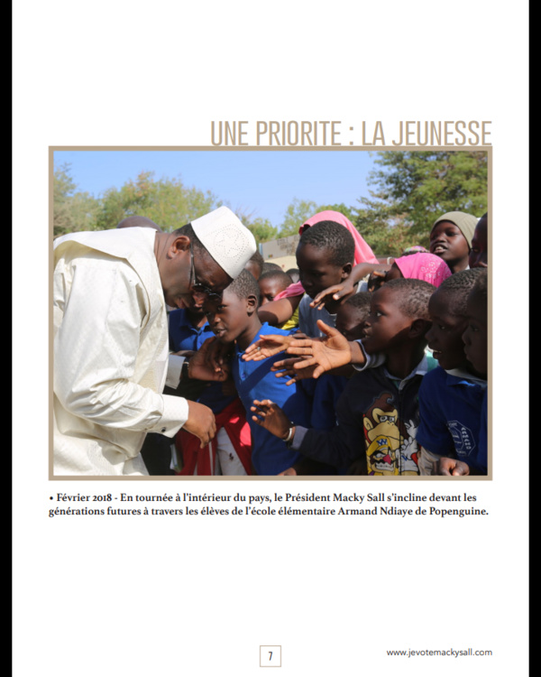 Après sa démonstration de force du week-end, voici le programme du candidat-sortant Macky Sall qui fera...mouche !